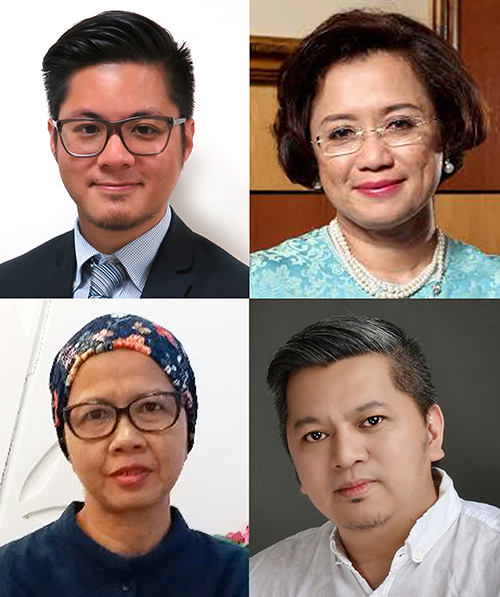 (Clockwise, from top left) Dr. Stephane Wen-Wei Ku, Dr. Adeeba Kamarulzaman, Mr. Chris Lagman, Ms. Surang Janyam